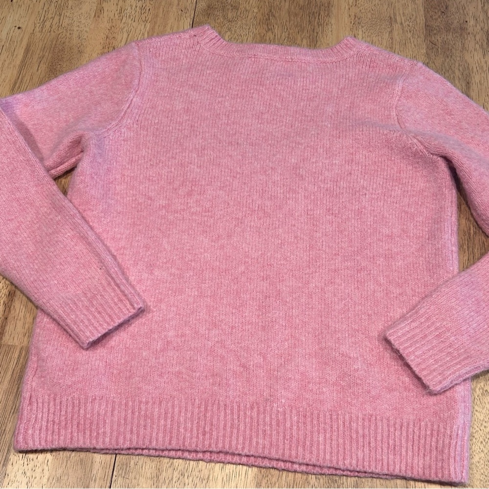 Pink "Love" Graphic Knit Sweater - Valentine's Day & Soft Girl Aesthetic Small - Picture 8 of 8